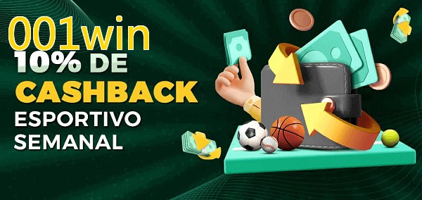 10% de bônus de cashback na 001win