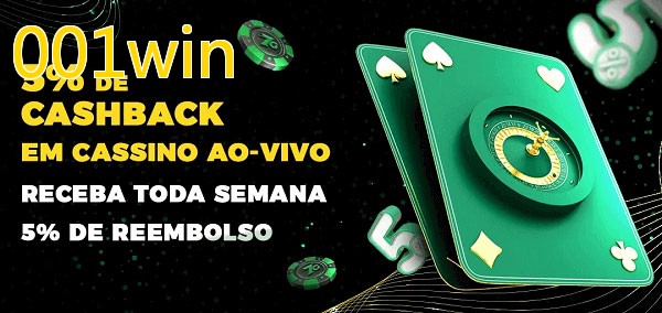 Promoções do cassino ao Vivo 001win